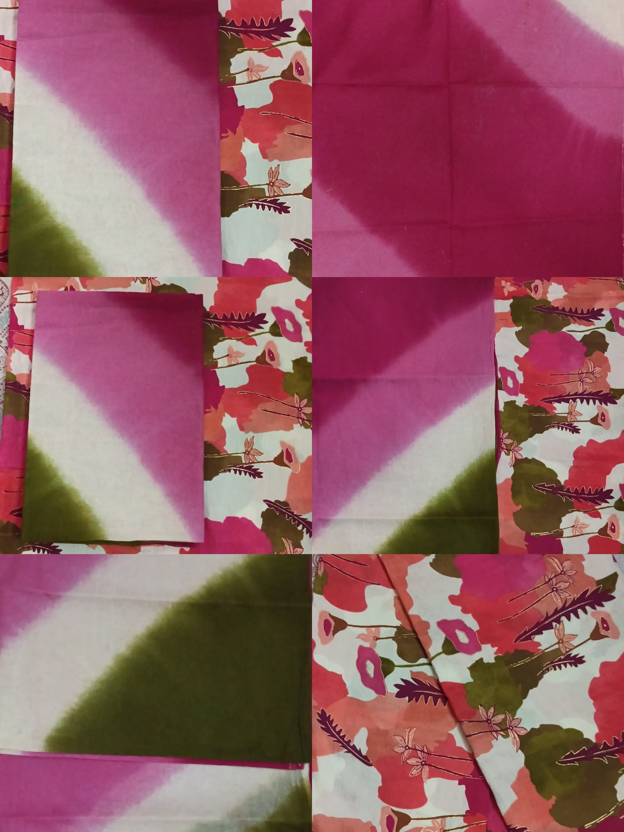 Gelatin fabric with cotton lheriya odhana