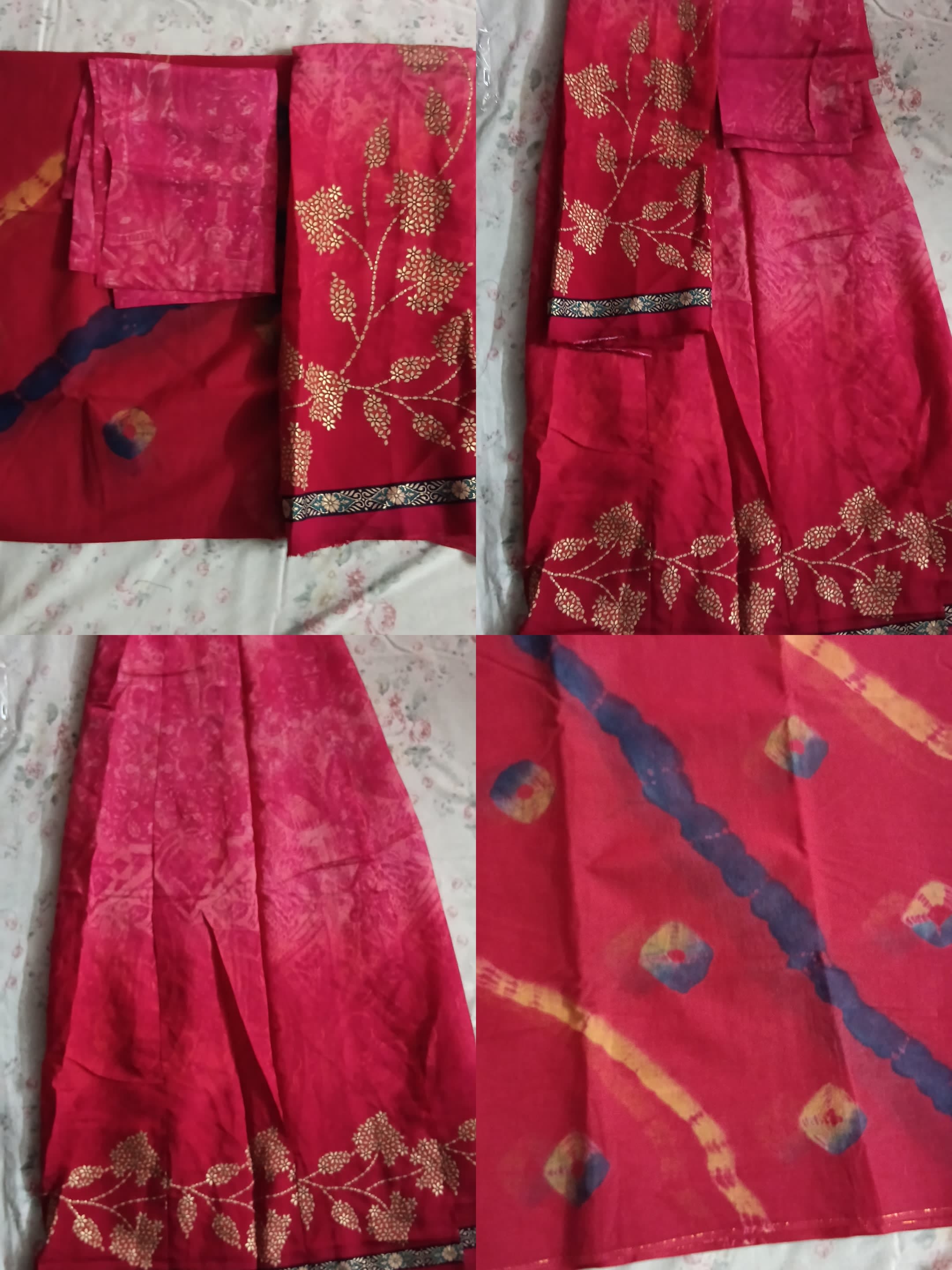 Rajasthani jam Silk dress
